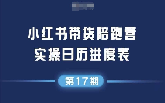 小红书第17期带货陪跑营，不囤货，无不直播，无不投流，通过选品+笔记内容+测品+笔记铺量+矩阵运营打爆款-顺彩轻创-资源网-最新项目分享网
