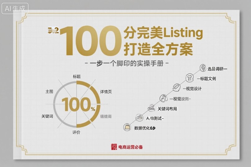 100分完美Listing打造全方案，想要完美listing必须是需要一步一个脚印的-顺彩轻创-资源网-最新项目分享网