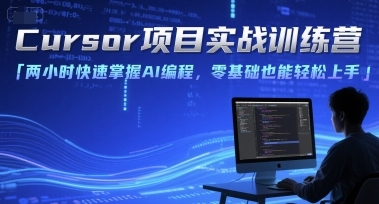 Cursor项目实战训练营，两小时快速掌握AI编程，零基础也能轻松上手-顺彩轻创-资源网-最新项目分享网