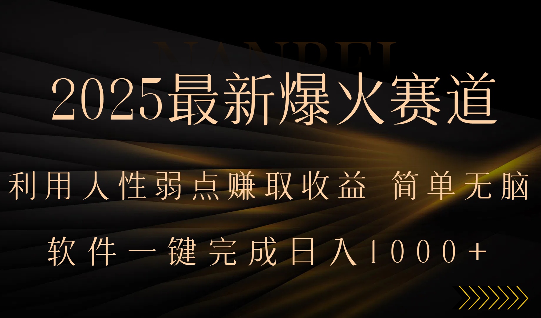2025最新爆火赛道，利用人生弱点赚取收益，全程一键批量制作，小白轻松…-顺彩轻创-资源网-最新项目分享网
