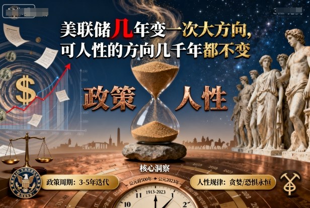 付费文章：美联储几年变一次大方向，可人性的方向几千年都不变-顺彩轻创-资源网-最新项目分享网