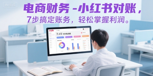 电商财务-小红书对账，7步搞定账务，轻松掌握利润-顺彩轻创-资源网-最新项目分享网