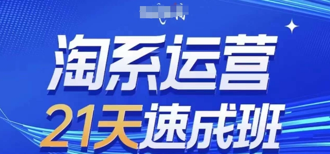 淘系运营21天速成班(更新25年6月)，0基础轻松搞定淘系运营，不做假把式-顺彩轻创-资源网-最新项目分享网