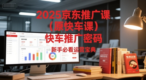 2025京东推广课(原快车课)解锁京东快车推广密码，新手必看运营宝典-顺彩轻创-资源网-最新项目分享网