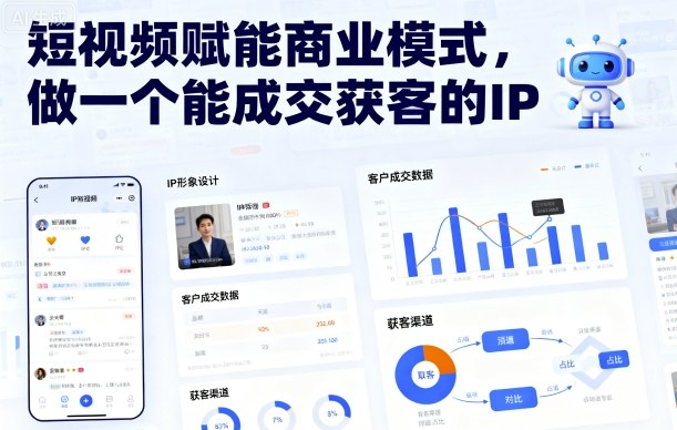 短视频赋能商业模式，做一个能成交获客的IP-顺彩轻创-资源网-最新项目分享网