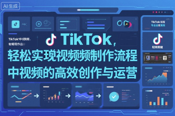 TikTok中视频制做流程，轻松实现Tk中视频的高效创作与运营-顺彩轻创-资源网-最新项目分享网