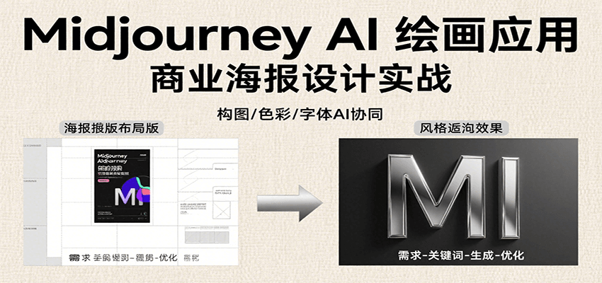 Midjourney AI绘画应用，关键词指令解析、漫画头像制作、海报设计、3D人物生成等-顺彩轻创-资源网-最新项目分享网