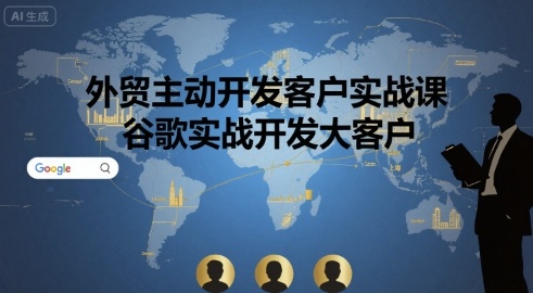 外贸主动开发客户实战课，谷歌实战开发大客户-顺彩轻创-资源网-最新项目分享网