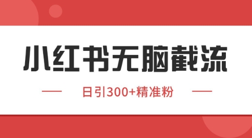 小红书截流同行客源，独家野路子获客玩法 日引200+暴力获客【揭秘】-顺彩轻创-资源网-最新项目分享网