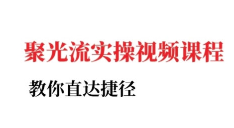 小红书聚光投流实操课程，教你直达捷径-顺彩轻创-资源网-最新项目分享网