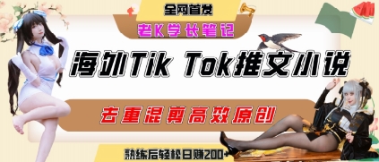 海外tiktok小说推文暴力项目，高停留率，高转化率，上手后一天搞顿饭钱不是问题-顺彩轻创-资源网-最新项目分享网