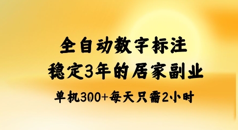 全自动数字标注，稳定3年的蓝海项目，居家也能矩阵开干的副业，单机日入3张+【揭秘】-顺彩轻创-资源网-最新项目分享网