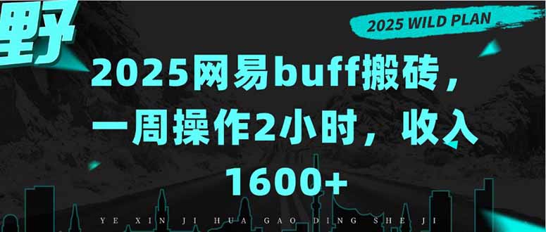 2025网易buff搬砖，一周操作2小时，收入1600+-顺彩轻创-资源网-最新项目分享网