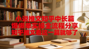 小说推文知乎中长篇爆单实操全流程分享，知乎推文看这一篇就够了-顺彩轻创-资源网-最新项目分享网