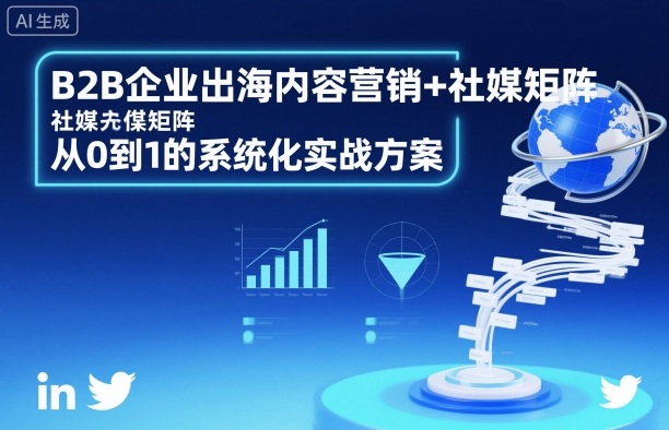 B2B企业出海内容营销+社媒矩阵，从0到1的系统化实战方案-顺彩轻创-资源网-最新项目分享网