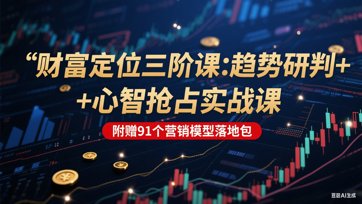 财富定位三阶：趋势研判 + 心智抢占实战课，附赠91个营销模型落地包-顺彩轻创-资源网-最新项目分享网