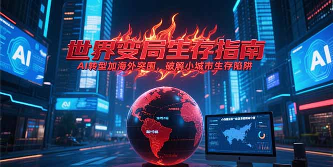 付费文章《世界变局生存指南，AI转型加海外突围，破解小城市生存陷阱》-顺彩轻创-资源网-最新项目分享网
