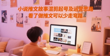 小说推文故事混剪起号及运营思路，看了做推文可以少走弯路-顺彩轻创-资源网-最新项目分享网