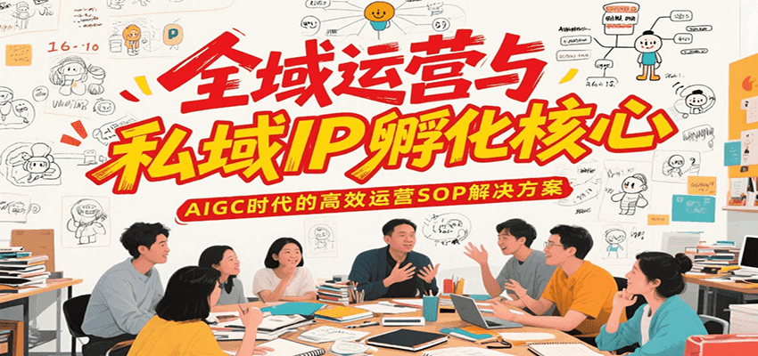 全域运营与私域IP孵化核心，AIGC时代的高效运营SOP解决方案-顺彩轻创-资源网-最新项目分享网