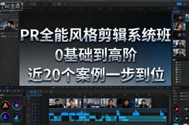 PR全能风格剪辑系统班，0基础到高阶，近20个案例一步到位-顺彩轻创-资源网-最新项目分享网