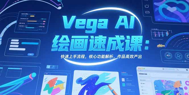 Vega AI绘画速成课：快速上手流程，核心功能解析，作品高效产出-顺彩轻创-资源网-最新项目分享网