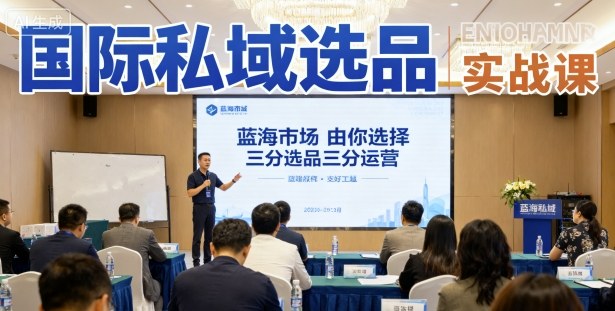 国际私域选品实战课，蓝海市场由你选择，七分选品三分运营-顺彩轻创-资源网-最新项目分享网