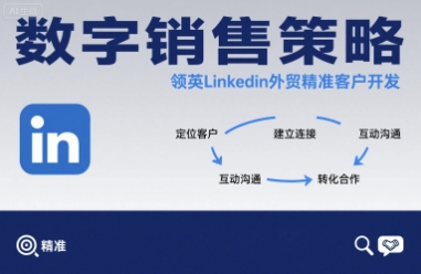 数字销售策略领英LinkedIn外贸精准客户开发-顺彩轻创-资源网-最新项目分享网