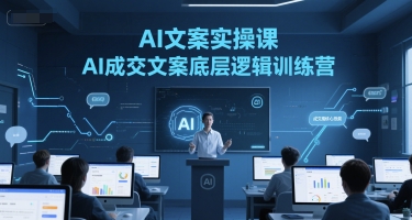 AI文案实操课，AI成交文案底层逻辑训练营-顺彩轻创-资源网-最新项目分享网