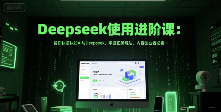 Deepseek使用进阶课：帮你快速认知Ai与Deepseek，掌握正确玩法，内容创业者必看-顺彩轻创-资源网-最新项目分享网
