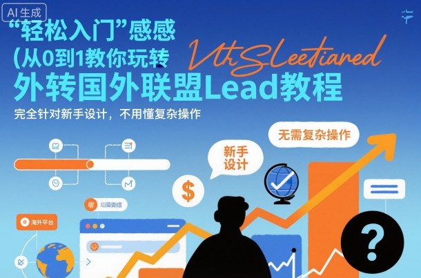 国外联盟賺美刀项目，从0到1教你玩转国外联盟Lead教程，纯新手可操作性100%-顺彩轻创-资源网-最新项目分享网