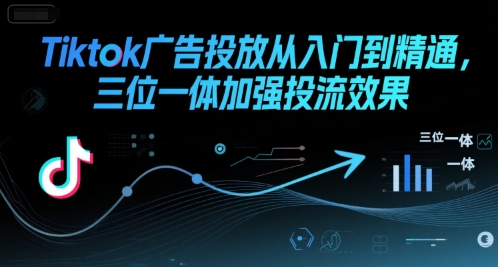 Tiktok广告投放从入门到精通，三位一体加强投流效果-顺彩轻创-资源网-最新项目分享网