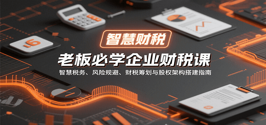 老板必学企业财税课：智慧税务、风险规避、财税筹划与股权架构搭建指南-顺彩轻创-资源网-最新项目分享网