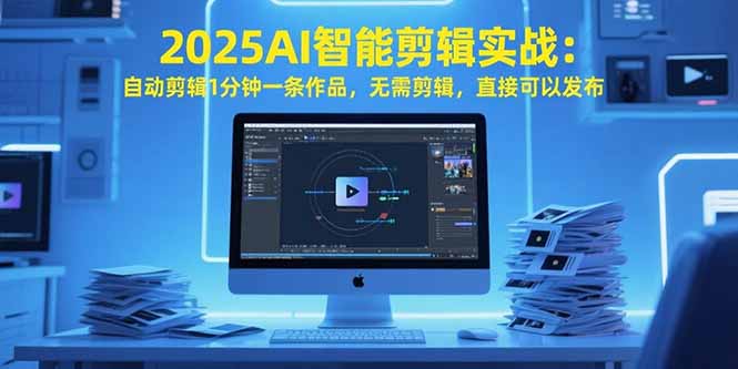 2025AI智能剪辑实战：自动剪辑1分钟一条作品，无需剪辑，直接可以发布-顺彩轻创-资源网-最新项目分享网