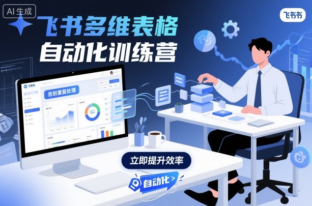 飞书多维表格自动化训练营，手把手教你告别重复处理，用多维表格开启高效办公新模式-顺彩轻创-资源网-最新项目分享网