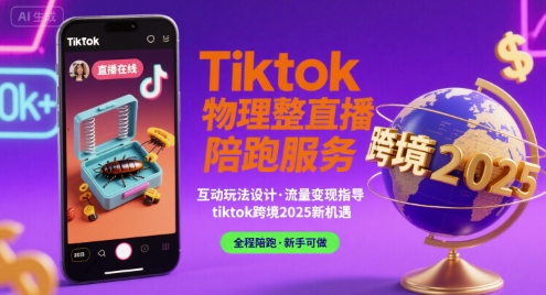 Tiktok物理整蛊直播陪跑服务-tiktok跨境2025-顺彩轻创-资源网-最新项目分享网