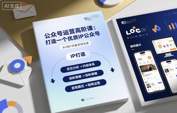 公众号运营高阶课，打造一个优质IP公众号-顺彩轻创-资源网-最新项目分享网