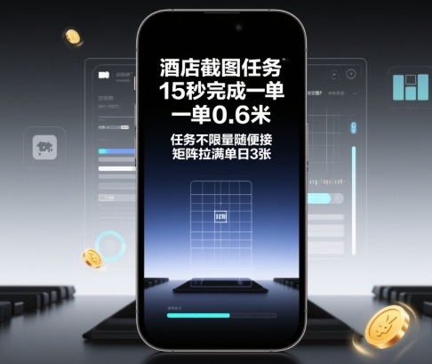 酒店截图任务，15秒完成一单，一单0.6米，任务不限量随便接，矩阵拉满单日3张【揭秘】-顺彩轻创-资源网-最新项目分享网