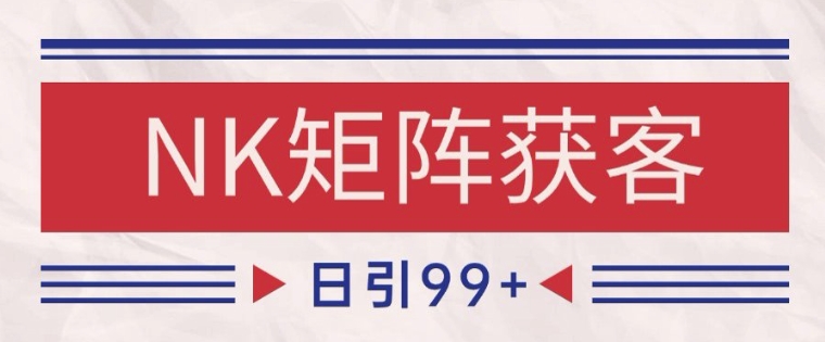 小红书某音NK赛道引流获客 自热矩阵日引200+【揭秘】-顺彩轻创-资源网-最新项目分享网