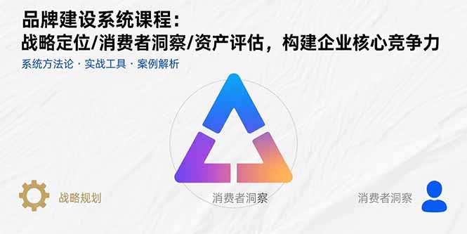 品牌建设系统课程：战略定位/消费者洞察/资产评估，构建企业核心竞争力-顺彩轻创-资源网-最新项目分享网