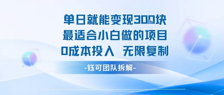 单日就能变现3张最适合小白做的项目0成本投入 无限复制-顺彩轻创-资源网-最新项目分享网