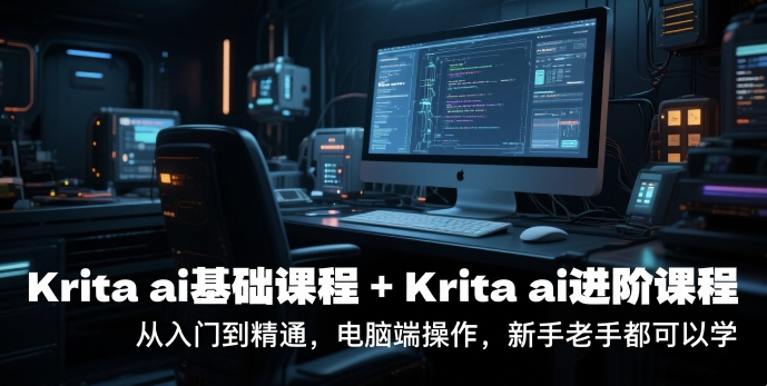 krita ai基础课程+Krita ai进阶课程，从入门到精通，电脑端操作，新手老手都可以学-顺彩轻创-资源网-最新项目分享网