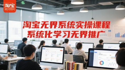 淘宝无界系统实操课程，系统化学习无界推广-顺彩轻创-资源网-最新项目分享网