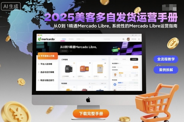 2025美客多自发货运营手册：从0到1精通Mercado Libre，系统性的Mercado Libre运营指南-顺彩轻创-资源网-最新项目分享网